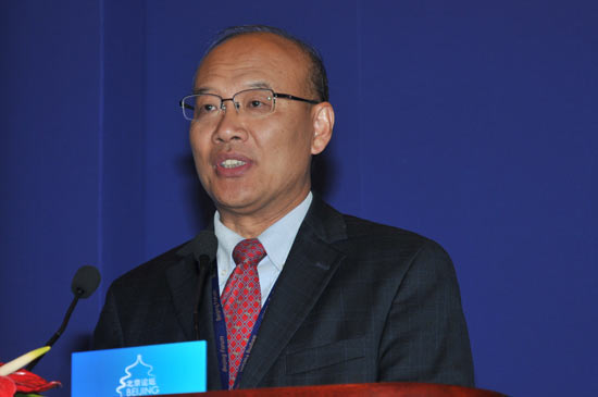 北京大學校長王恩哥致辭。楊學磊 攝